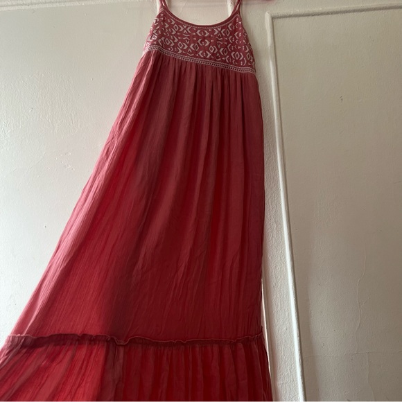 Sim & Sam pink Boho Maxi Rayon Dress Size Small - Picture 8 of 12